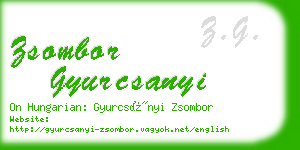 zsombor gyurcsanyi business card